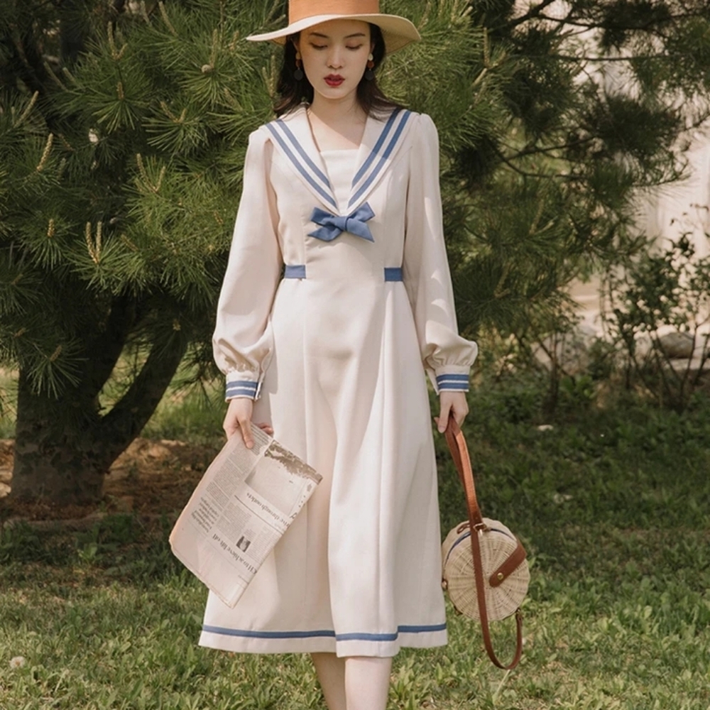[Yiyayou] Sailor retro dress